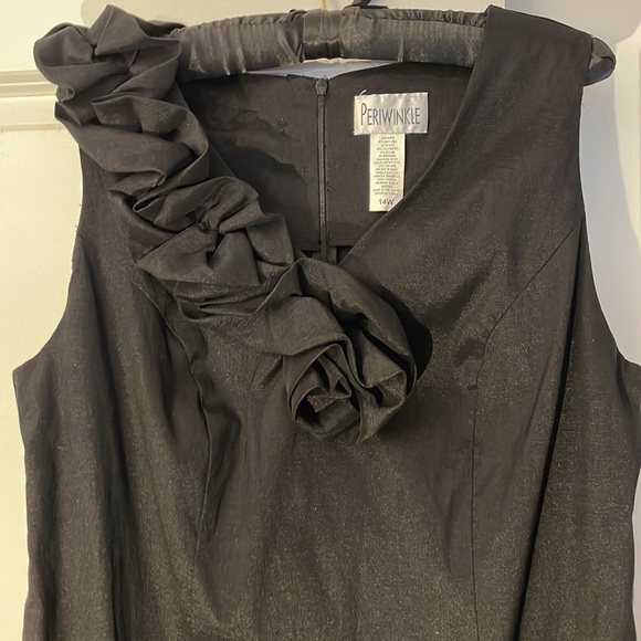 Periwinkle by Barlow Black Fitted Dress Size 14W - Picture 2 of 10